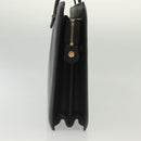 Salvatore Ferragamo Business Bag Leather Black Gold Auth bs28482-4