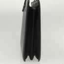 Salvatore Ferragamo Business Bag Leather Black Gold Auth bs28482-5