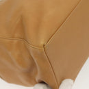 Salvatore Ferragamo Shoulder Bag Leather Beige Gold Auth bs28483-10