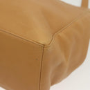 Salvatore Ferragamo Shoulder Bag Leather Beige Gold Auth bs28483-11