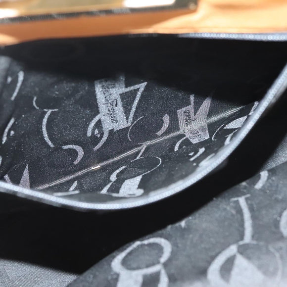 Salvatore Ferragamo Shoulder Bag Leather Beige Gold Auth bs28483