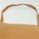 Salvatore Ferragamo Shoulder Bag Leather Beige Gold Auth bs28483-8