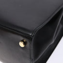 Salvatore Ferragamo Vala Shoulder Bag Leather Black Gold Auth bs28484-15