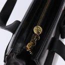 Salvatore Ferragamo Vala Shoulder Bag Leather Black Gold Auth bs28484-10