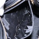 Salvatore Ferragamo Vala Shoulder Bag Leather Black Gold Auth bs28484-20