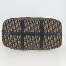Christian Dior Trotter Canvas Boston Bag Navy Silver Auth bs28488-6