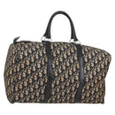 Christian Dior Trotter Canvas Boston Bag Navy Silver Auth bs28488-1