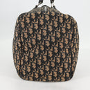 Christian Dior Trotter Canvas Boston Bag Navy Silver Auth bs28488-4