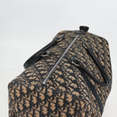 Christian Dior Trotter Canvas Boston Bag Navy Silver Auth bs28488-7