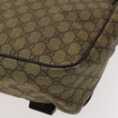 GUCCI GG Supreme Shoulder Bag PVC Beige Silver 223661 Auth bs28491-15