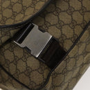 GUCCI GG Supreme Shoulder Bag PVC Beige Silver 223661 Auth bs28491-18