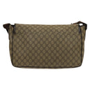 GUCCI GG Supreme Shoulder Bag PVC Beige Silver 223661 Auth bs28491-2