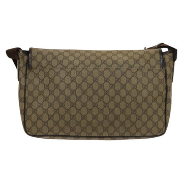 GUCCI GG Supreme Shoulder Bag PVC Beige Silver 223661 Auth bs28491 - 0