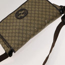 GUCCI GG Supreme Shoulder Bag PVC Beige Silver 223661 Auth bs28491-6