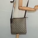 GUCCI GG Supreme Shoulder Bag PVC Outlet Beige Silver 257246 Auth bs28492-21