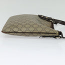 GUCCI GG Supreme Shoulder Bag PVC Outlet Beige Silver 257246 Auth bs28492-4