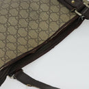 GUCCI GG Supreme Shoulder Bag PVC Outlet Beige Silver 257246 Auth bs28492-6