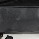 GUCCI Bamboo Backpack Suede Leather Black Gold 003 2058 0016 Auth bs28493-7