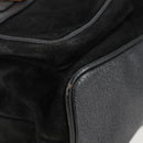 GUCCI Bamboo Backpack Suede Leather Black Gold 003 2058 0016 Auth bs28493-10