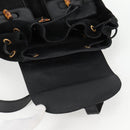 GUCCI Bamboo Backpack Suede Leather Black Gold 003 2058 0016 Auth bs28493-22