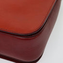 Miu Miu Hand Bag Leather 2way Red Gold Auth bs28494-17