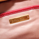 Miu Miu Hand Bag Leather 2way Red Gold Auth bs28494-21