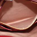 Miu Miu Hand Bag Leather 2way Red Gold Auth bs28494-26