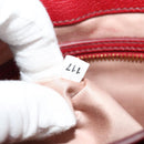 Miu Miu Hand Bag Leather 2way Red Gold Auth bs28494-11