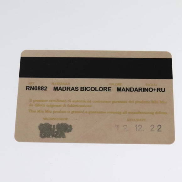 Miu Miu Hand Bag Leather 2way Red Gold Auth bs28494