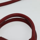 Miu Miu Hand Bag Leather 2way Red Gold Auth bs28494-14