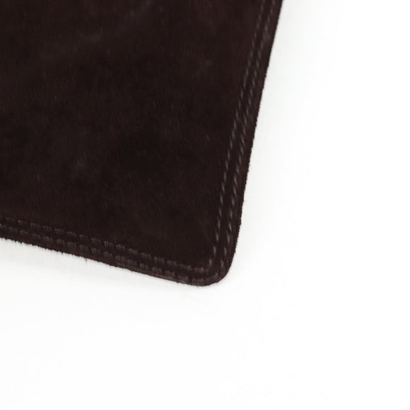 CHANEL Shoulder Bag Suede Brown CC Auth bs28500