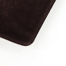 CHANEL Shoulder Bag Suede Brown CC Auth bs28500-13