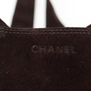 CHANEL Shoulder Bag Suede Brown CC Auth bs28500-14