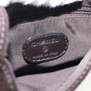 CHANEL Shoulder Bag Suede Brown CC Auth bs28500-15