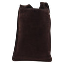 CHANEL Shoulder Bag Suede Brown CC Auth bs28500-3