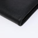 CHANEL Zweifachfaltbörse Kaviarleder Schwarz Gold CC Auth bs28503-15