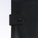 CHANEL Bifold Wallet Caviar Skin Black Gold CC Auth bs28503-13