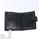 CHANEL Zweifachfaltbörse Kaviarleder Schwarz Gold CC Auth bs28503-9
