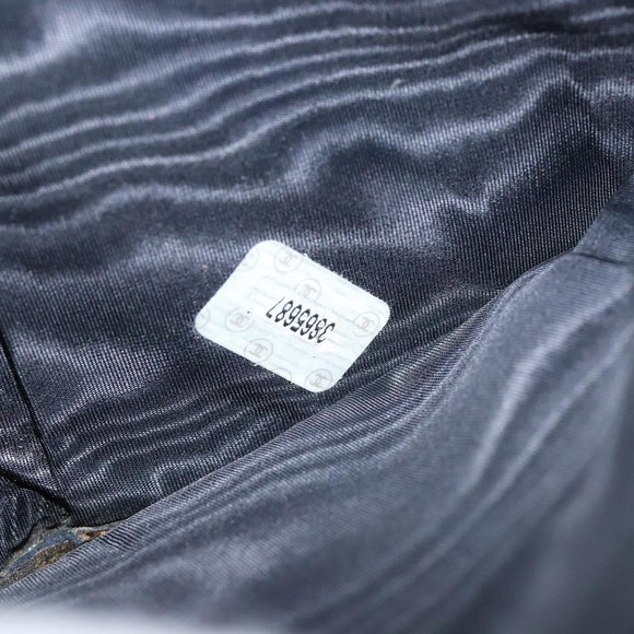 CHANEL Bifold Wallet Caviar Skin Black Gold CC Auth bs28503