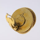 CHANEL Earring Metal Gold CC Auth bs28505-5