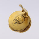 CHANEL Earring Metal Gold CC Auth bs28505-9