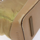 PRADA Hand Bag Nylon Beige Auth bs28510-15