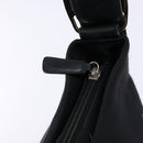 Salvatore Ferragamo Vala Shoulder Bag Canvas Leather Black Silver Auth bs28513-10