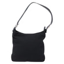 Salvatore Ferragamo Vala Shoulder Bag Canvas Leather Black Silver Auth bs28513-13