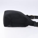 Salvatore Ferragamo Vala Shoulder Bag Canvas Leather Black Silver Auth bs28513-3