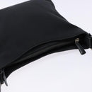 Salvatore Ferragamo Vala Shoulder Bag Canvas Leather Black Silver Auth bs28513-6