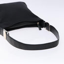 Salvatore Ferragamo Vala Shoulder Bag Canvas Leather Black Silver Auth bs28513-7