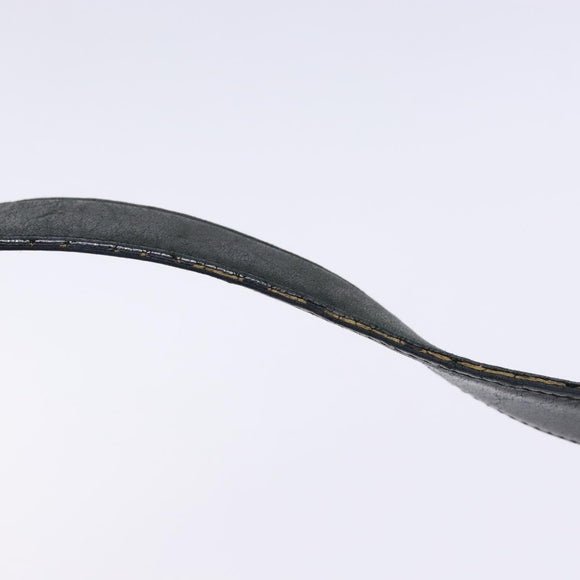 Salvatore Ferragamo Vala Shoulder Bag Canvas Leather Black Silver Auth bs28513