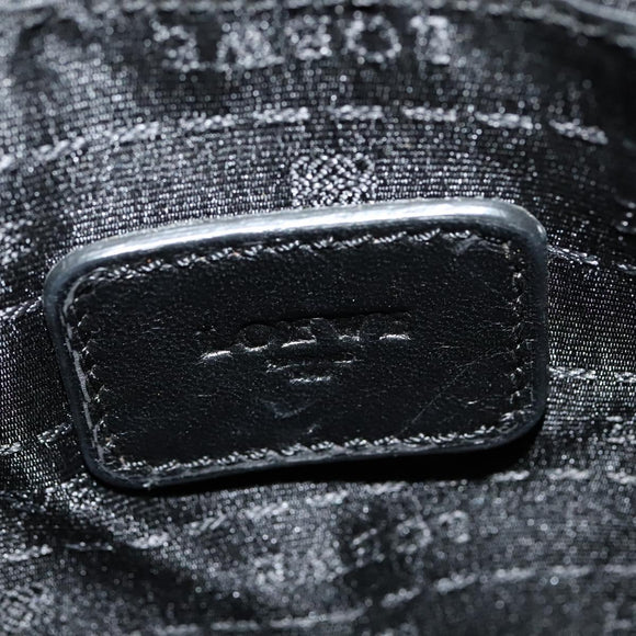 LOEWE Anagram Shoulder Bag Leather Gold Auth bs28517