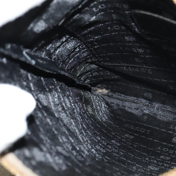 LOEWE Anagram Shoulder Bag Leather Gold Auth bs28517